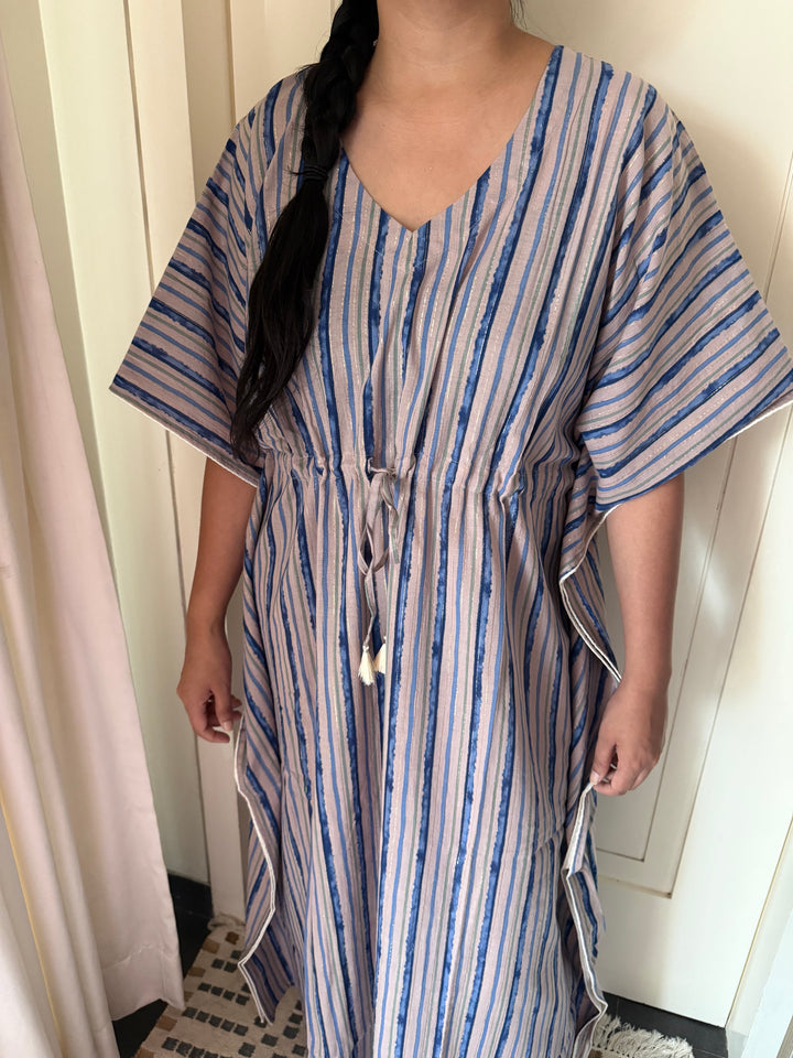 100% Cotton Kaftan: Indian Print Loungewear