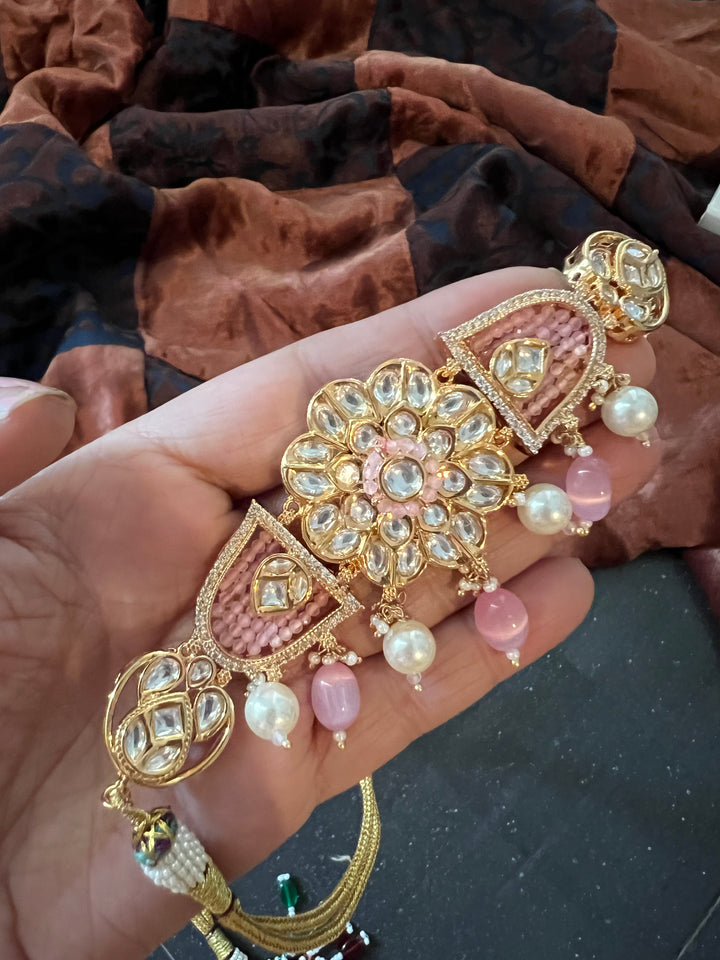 Elegant Kundan Choker with Earrings