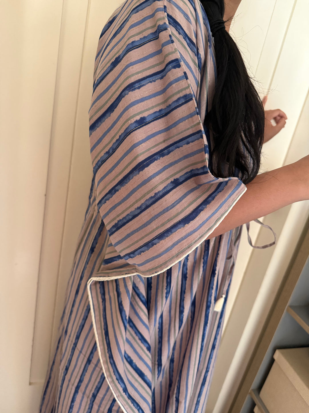 100% Cotton Kaftan: Indian Print Loungewear