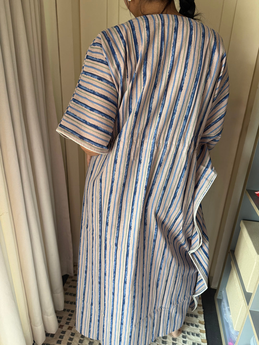 100% Cotton Kaftan: Indian Print Loungewear