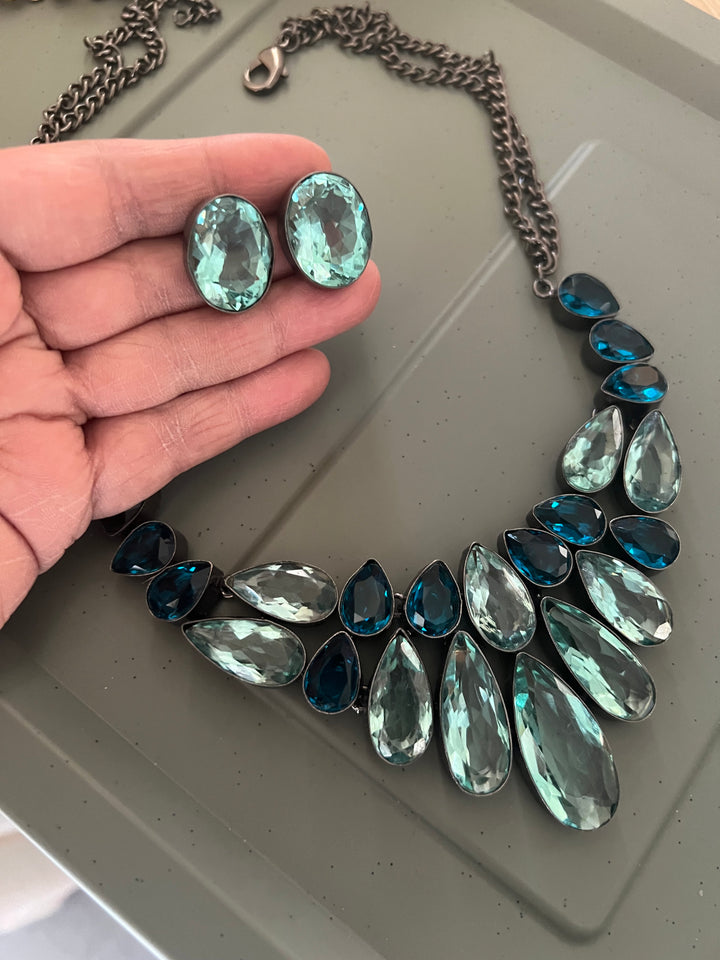Statement Crystal Necklace Set