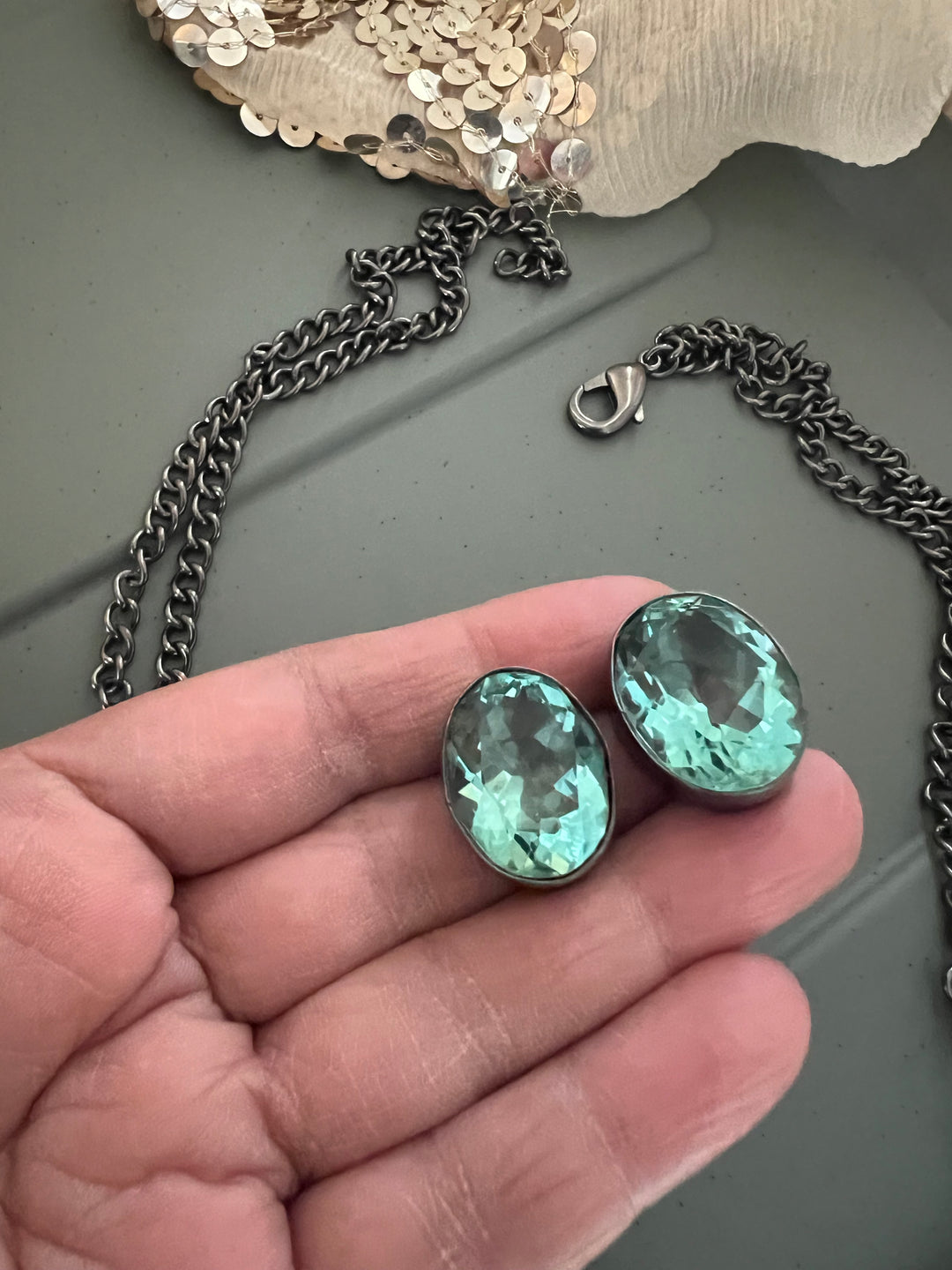 Statement Crystal Necklace Set