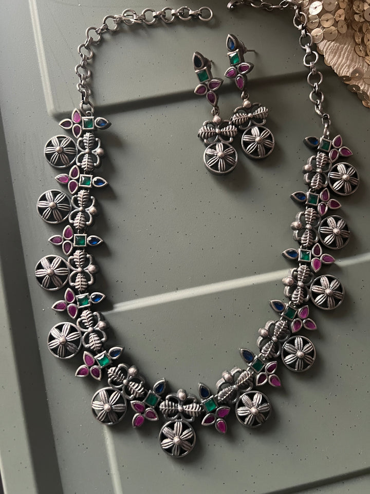 Antique Oxidized Necklace Set | Stunning Statement Jewelry