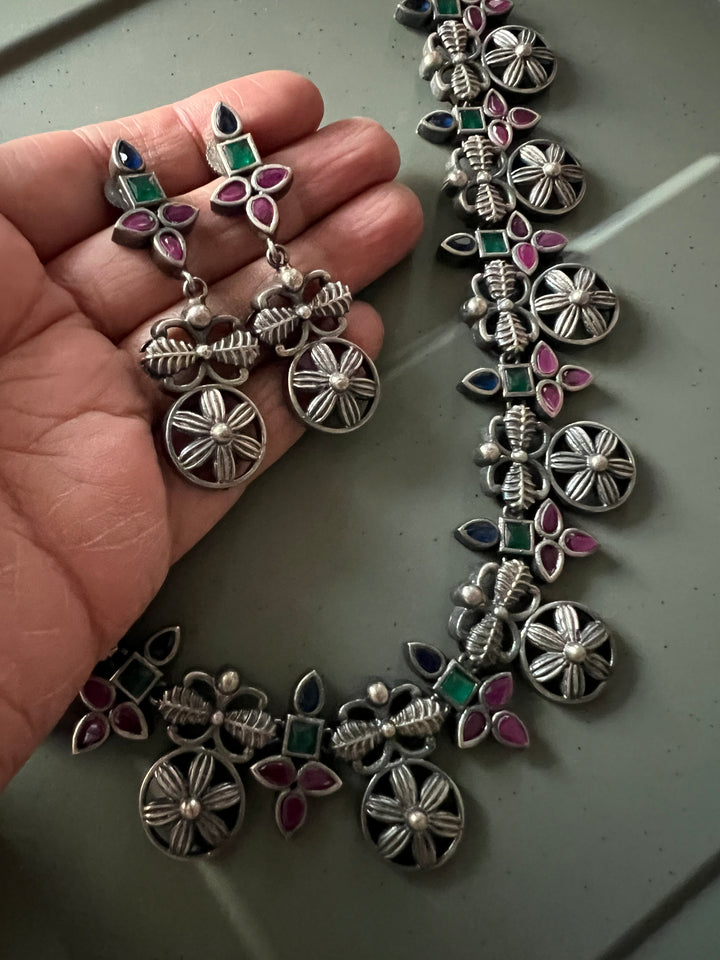 Antique Oxidized Necklace Set | Stunning Statement Jewelry