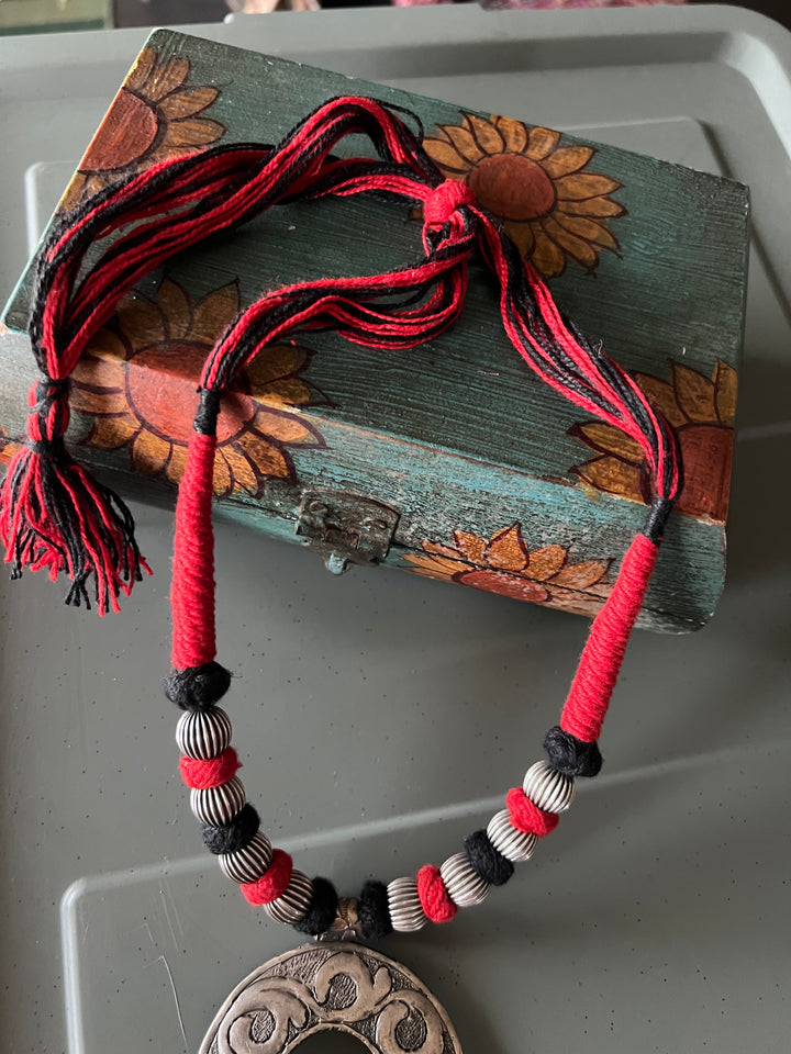 Tribal Necklace with Letter S Pendant- Elevate Your Elegance