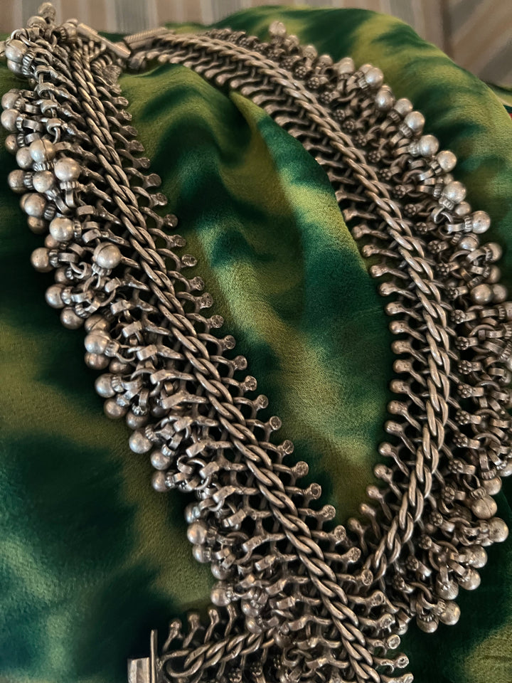 Pure 925 Silver Tribal Anklets (Pair) | Handmade | SHIVKA