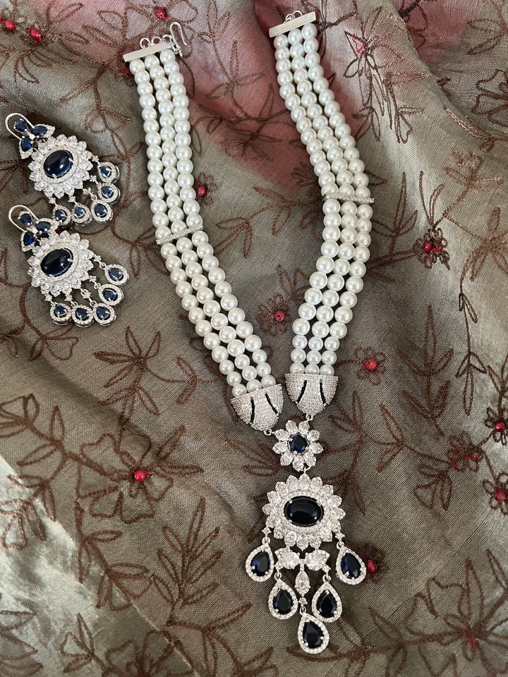Beautiful Pearl and CZ Necklace Set - Unmatched Quality and Style