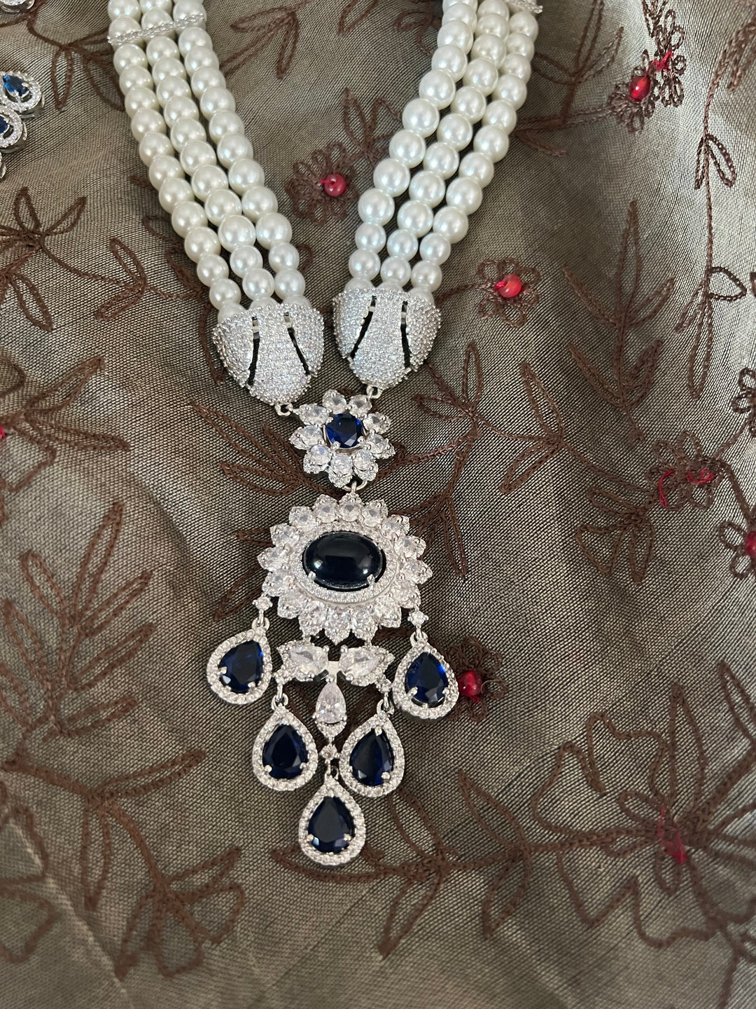 Beautiful Pearl and CZ Necklace Set - Unmatched Quality and Style