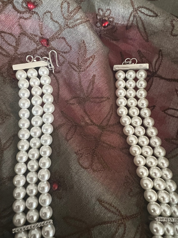 Beautiful Pearl and CZ Necklace Set - Unmatched Quality and Style