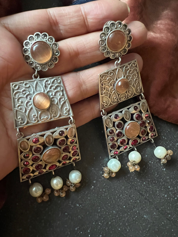 Elegant Fusion Necklace with Earrings