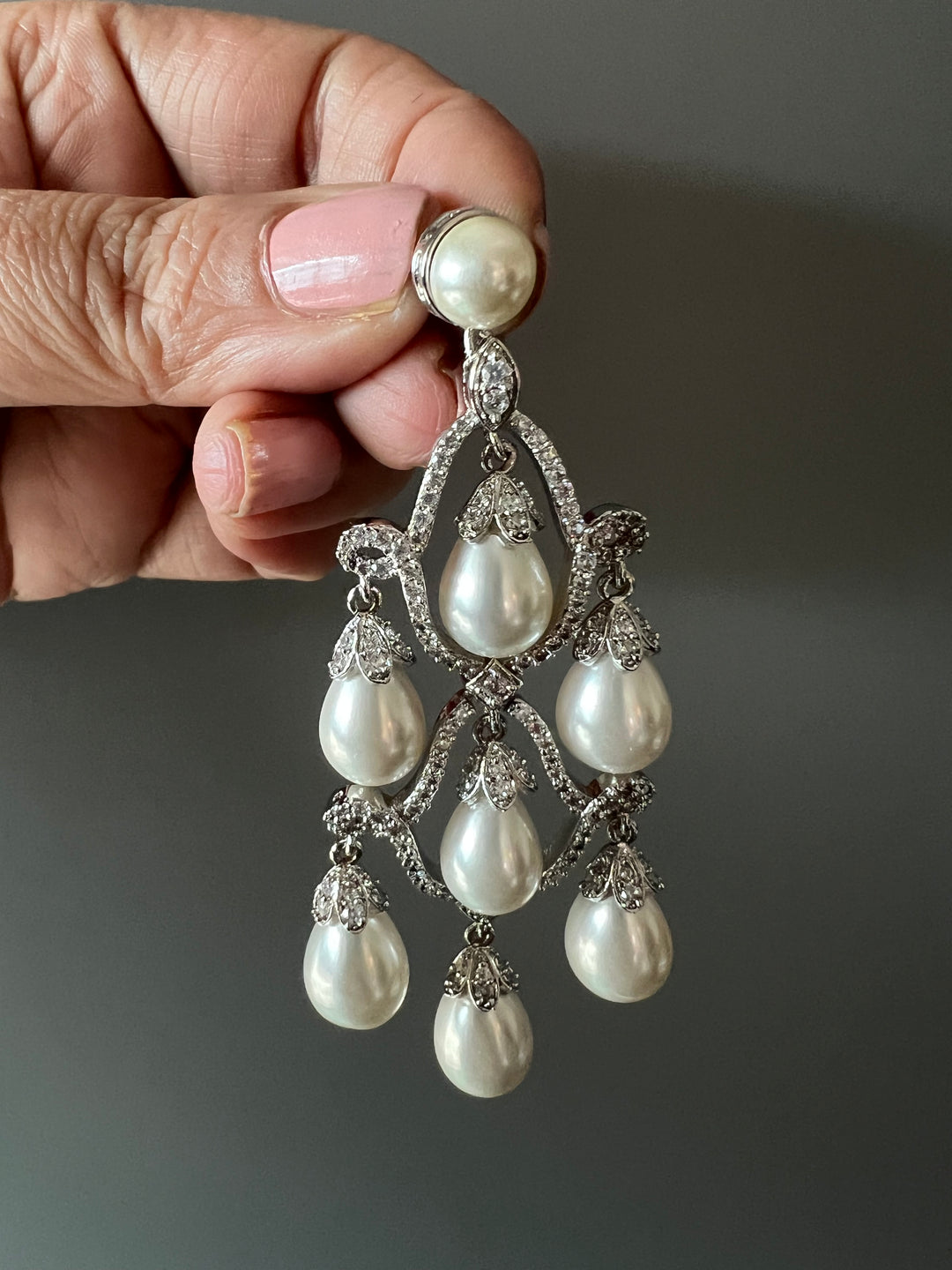 Beautiful Pearl and CZ Earrings - Premium Quality, Exquisite Craftsmanship