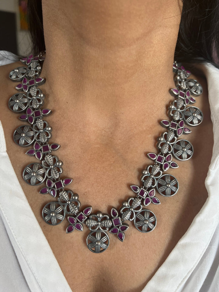 Antique Oxidized Necklace Set | Stunning Statement Jewelry