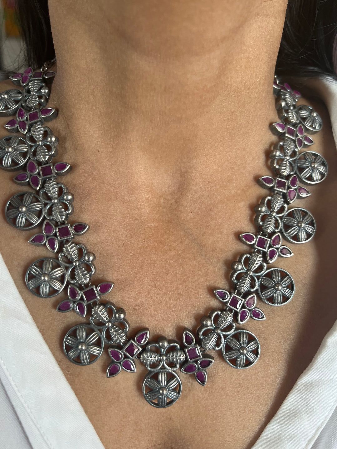 Antique Oxidized Necklace Set | Stunning Statement Jewelry