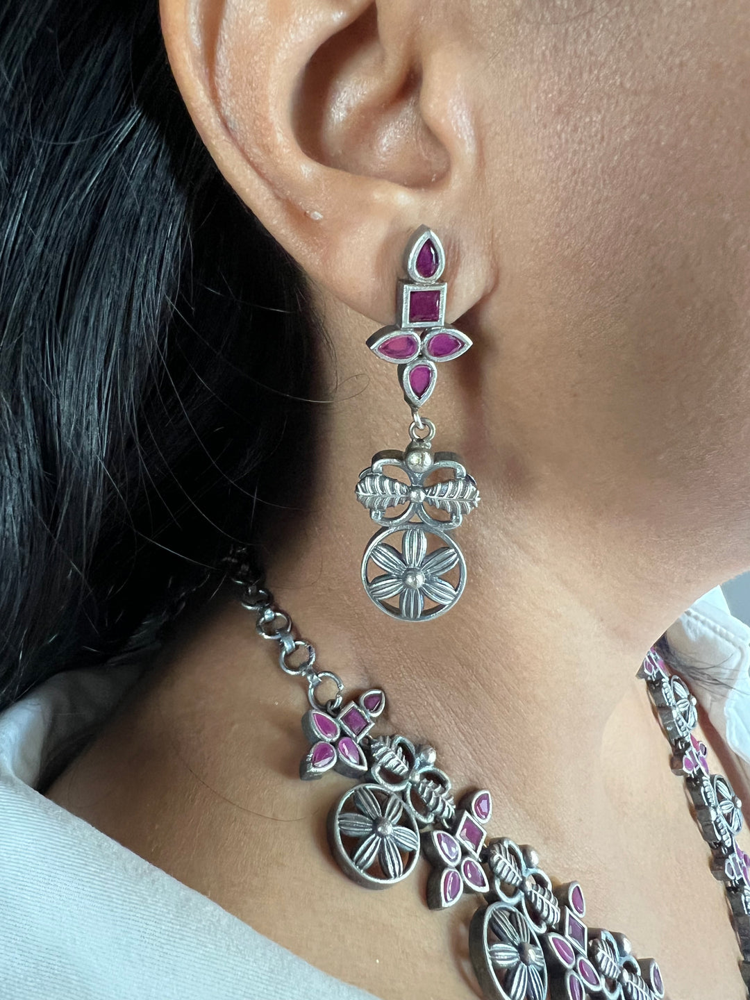 Antique Oxidized Necklace Set | Stunning Statement Jewelry