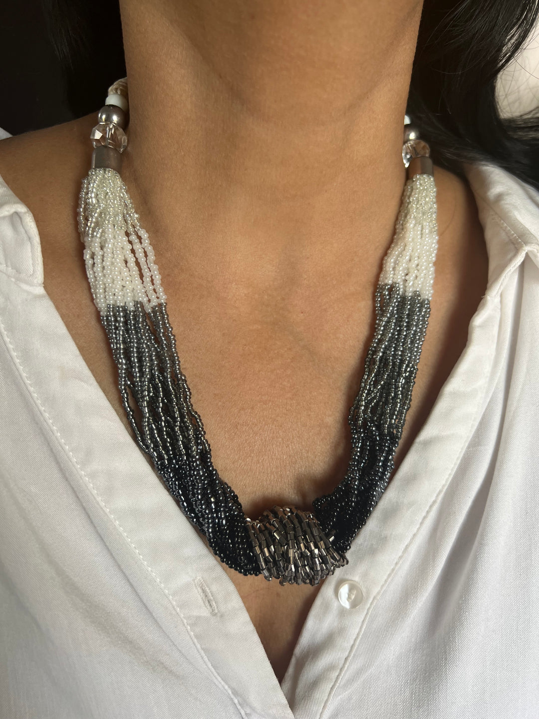 Statement Beads Necklace | SHIVKA | Bold and Elegant Jewelry