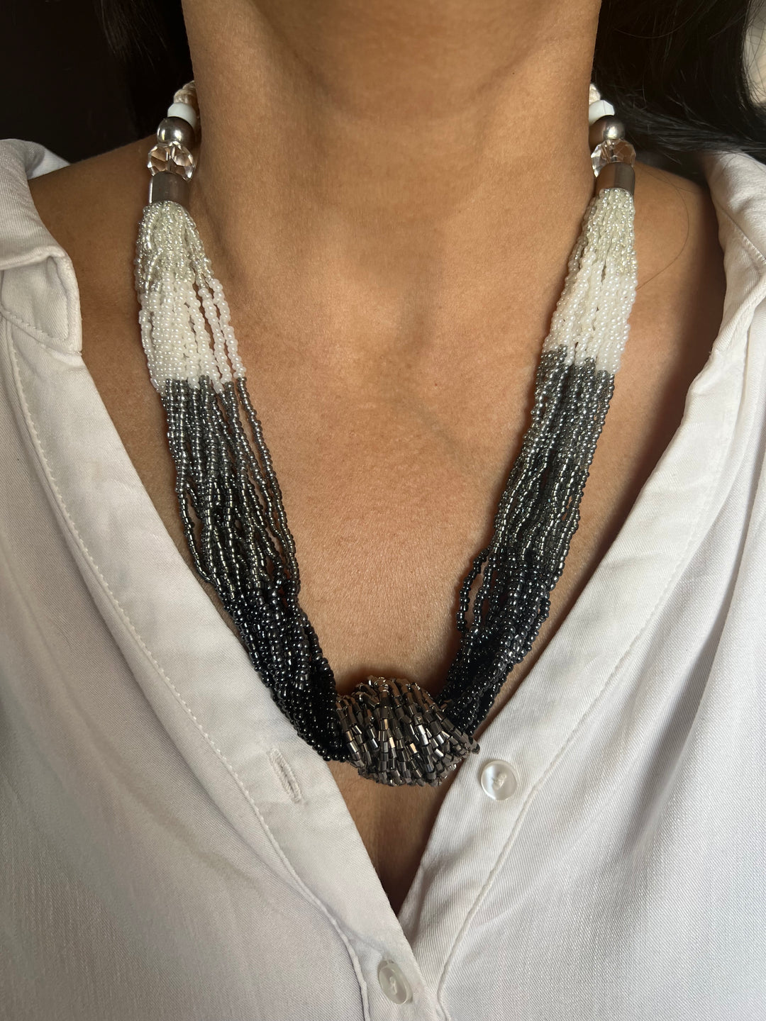 Statement Beads Necklace | SHIVKA | Bold and Elegant Jewelry
