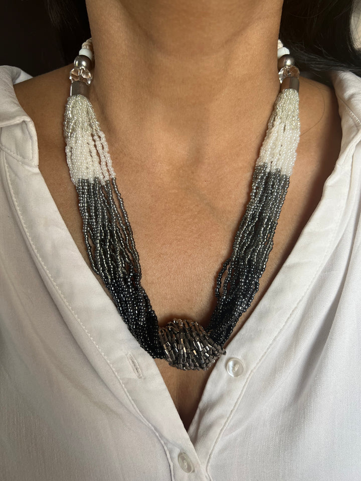 Statement Beads Necklace | SHIVKA | Bold and Elegant Jewelry