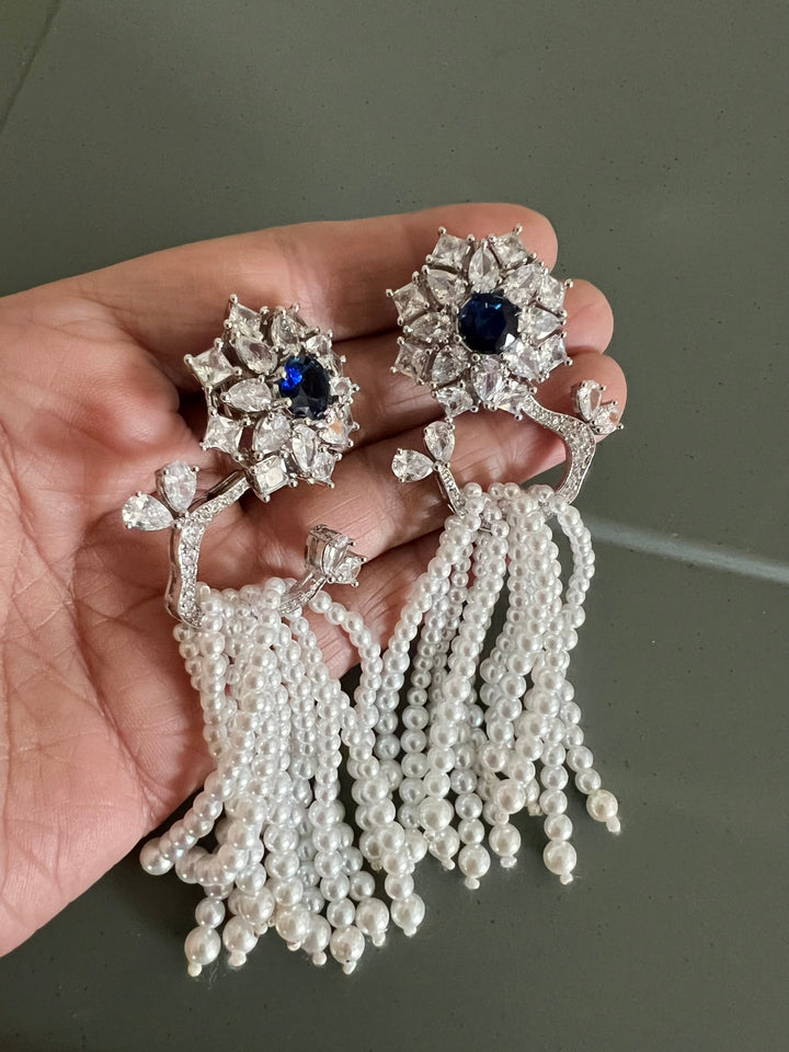 Beautiful Pearl and CZ Earrings - Premium Quality, Exquisite Craftsmanship