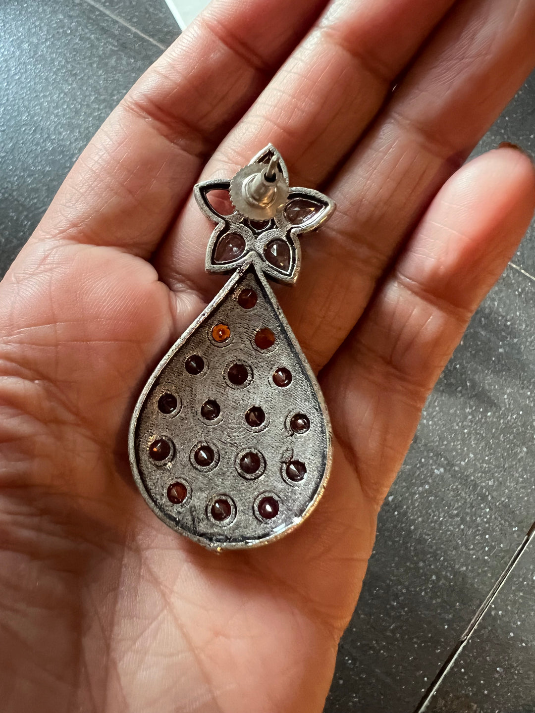 Antique Stone Earrings