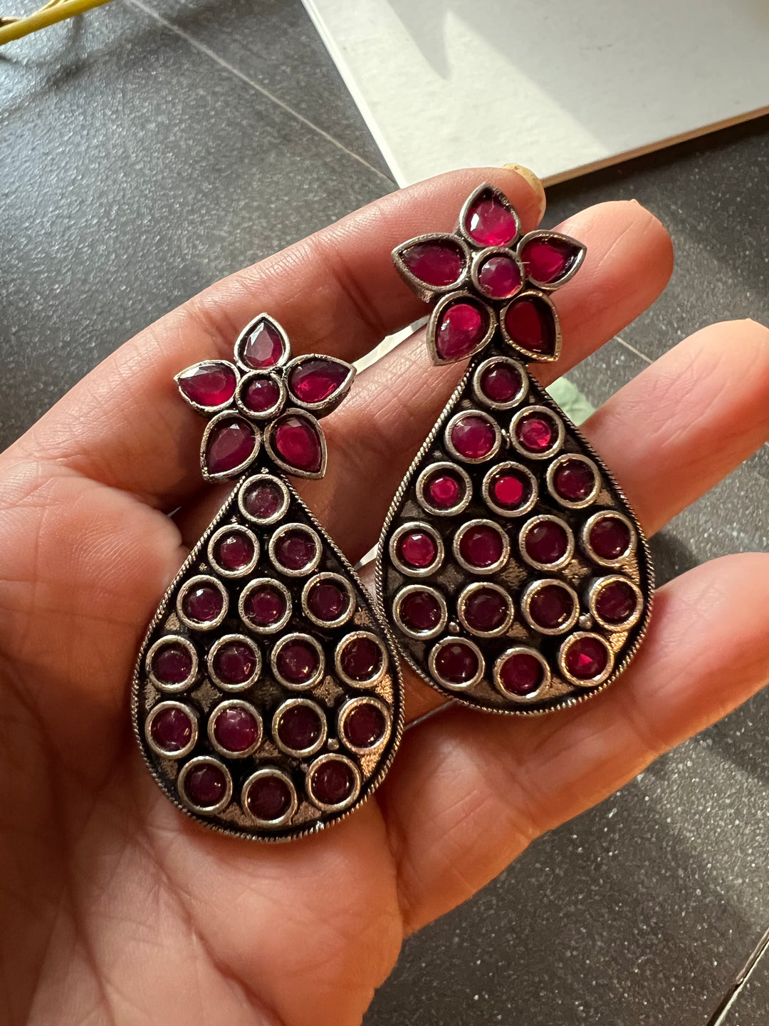 Antique Stone Earrings