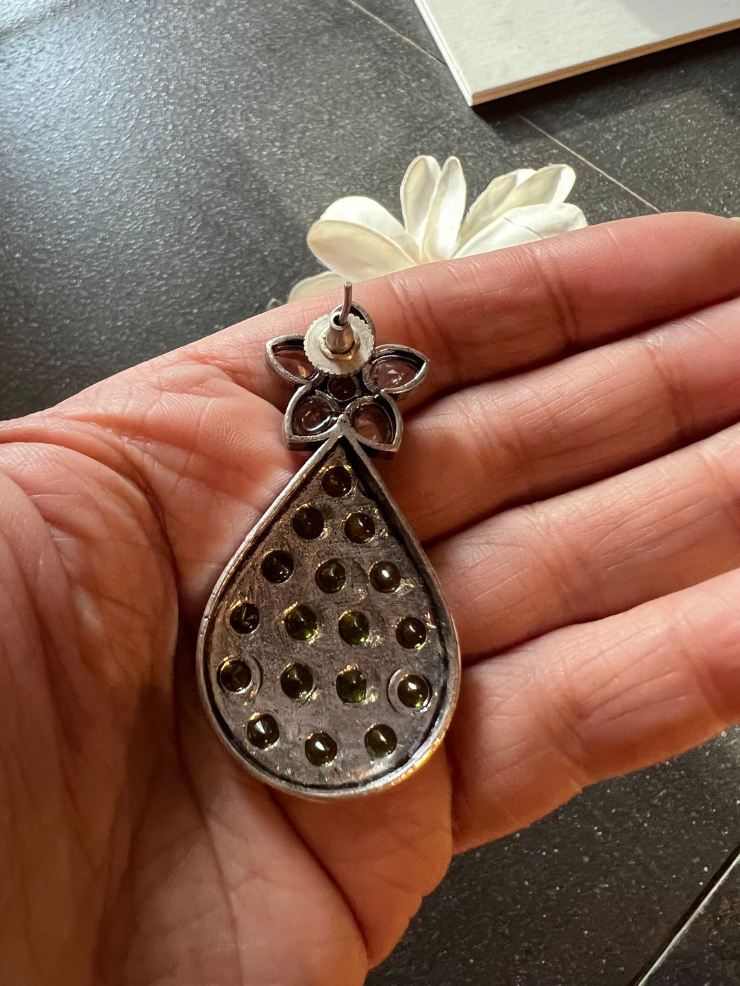 Antique Stone Earrings