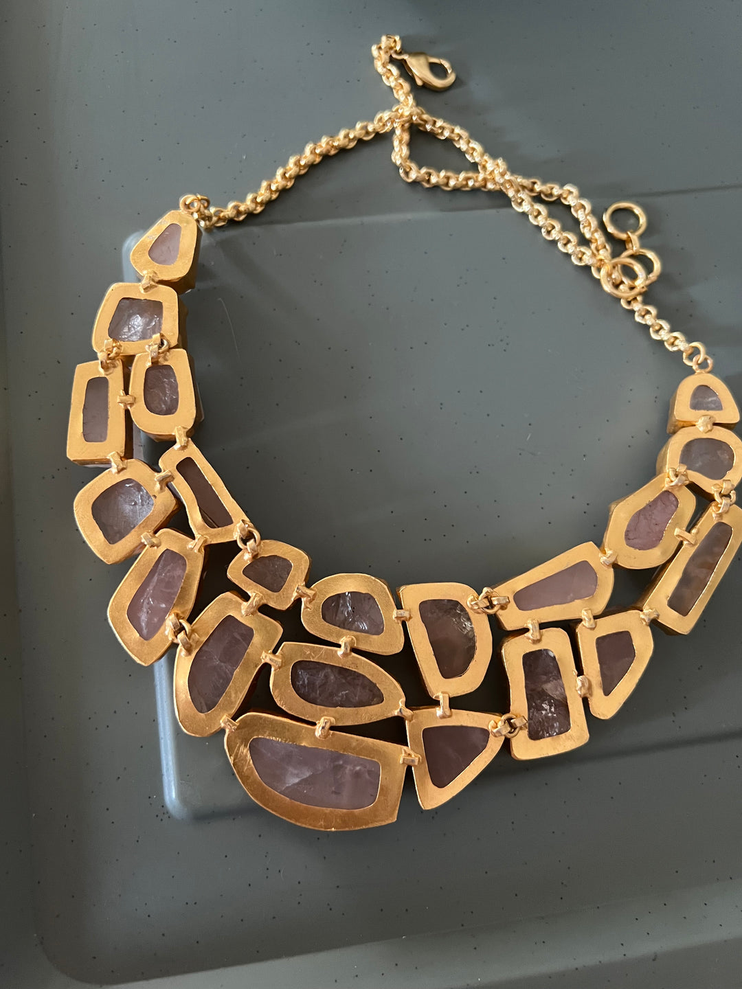 Exquisite Natural Rose Quartz Necklace - Premium Quality Craftsmanship