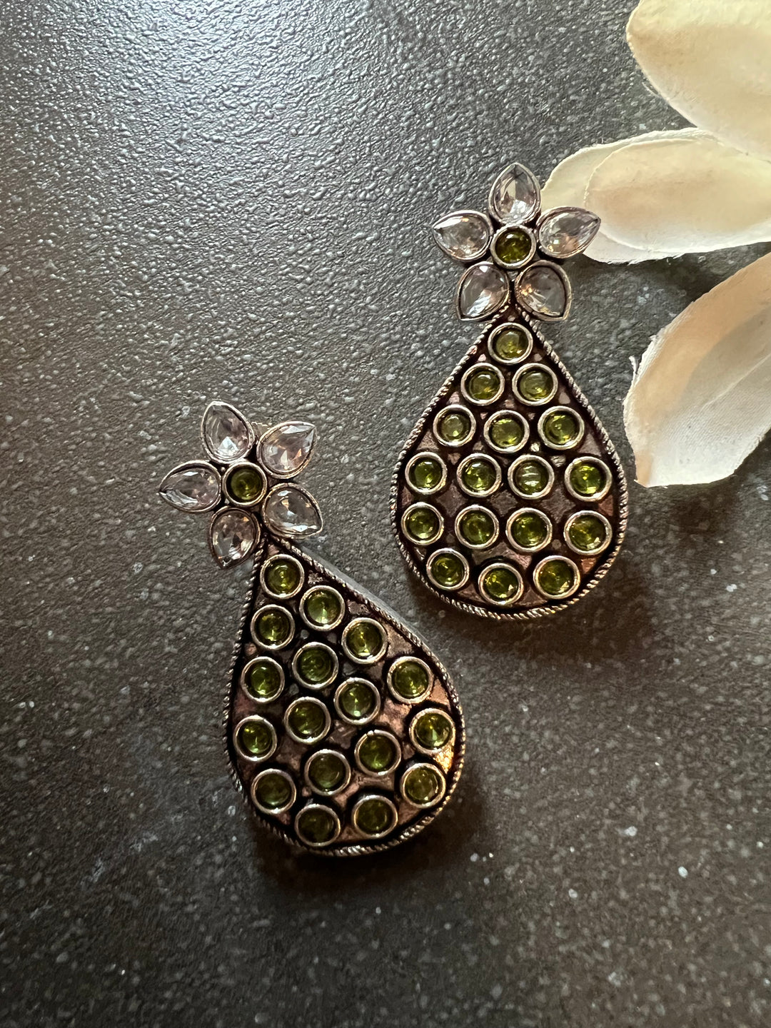 Antique Stone Earrings