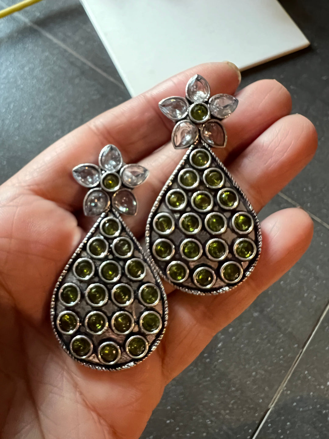 Antique Stone Earrings