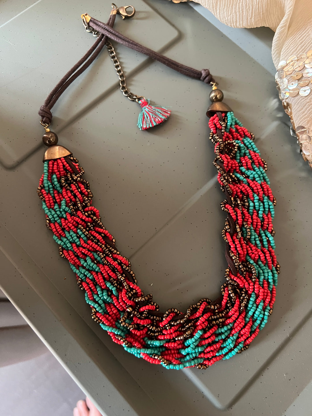 Statement Beads Necklace | SHIVKA | Bold and Elegant Jewelry