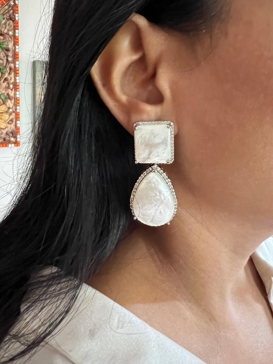 MOP Earrings/ Premium Quality