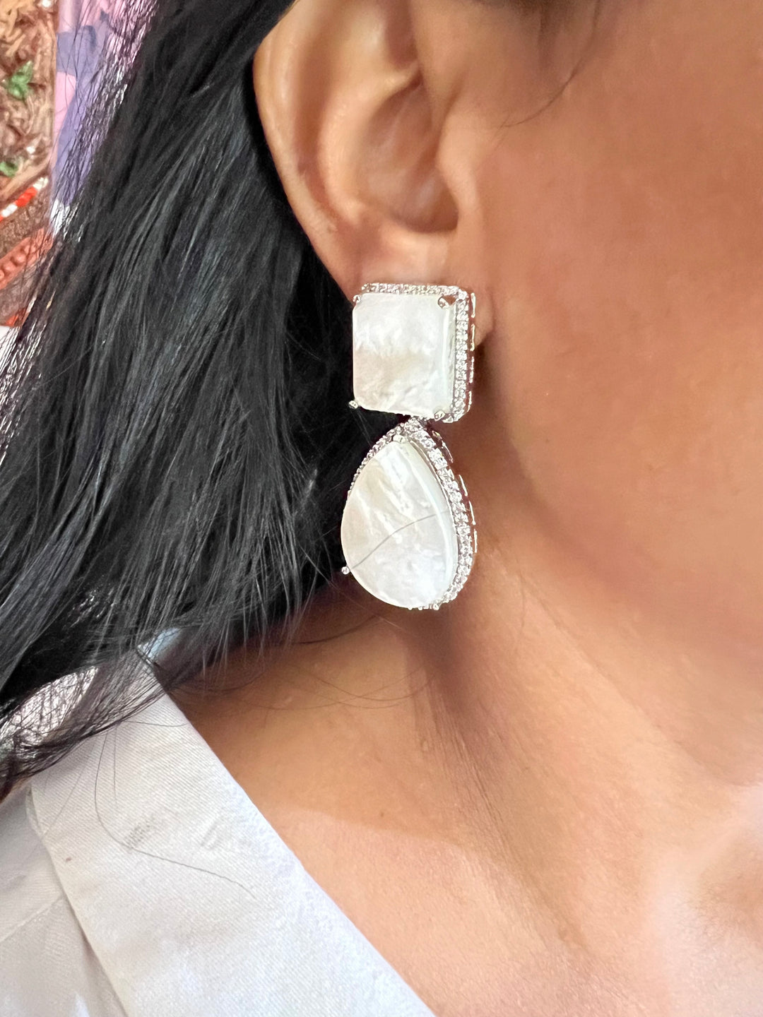 MOP Earrings/ Premium Quality