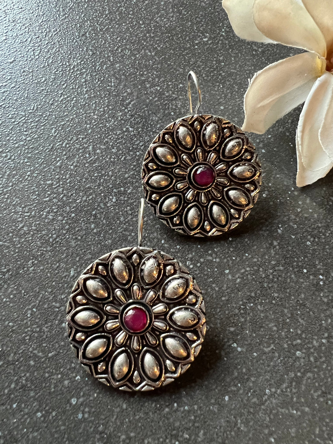 Stone earrings