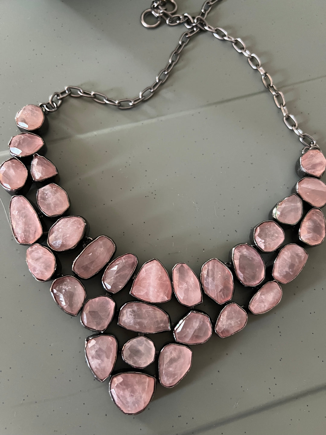 Exquisite Natural Rose Quartz Necklace - Premium Quality Craftsmanship