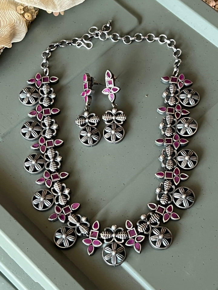 Antique Oxidized Necklace Set | Stunning Statement Jewelry