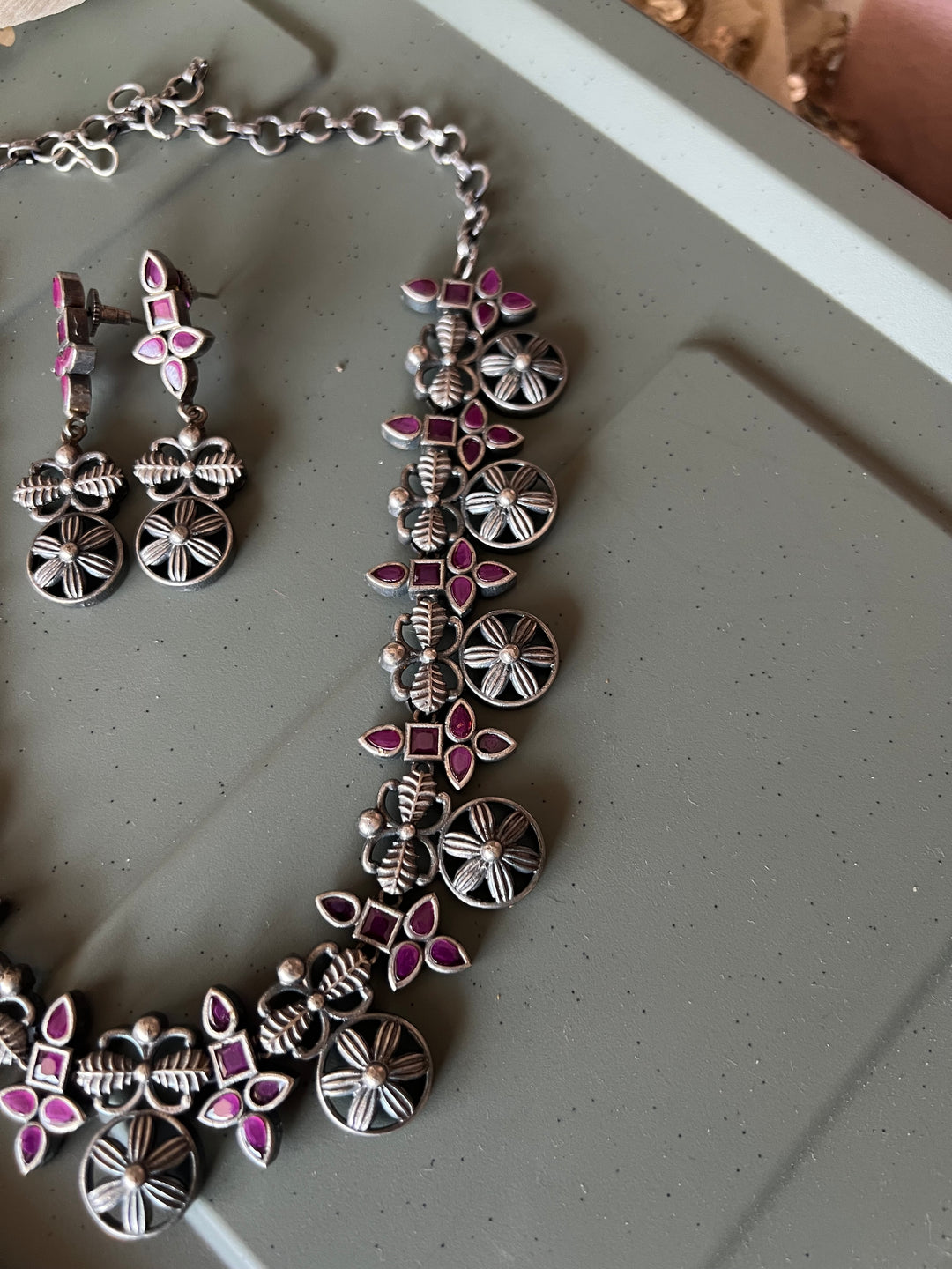 Antique Oxidized Necklace Set | Stunning Statement Jewelry