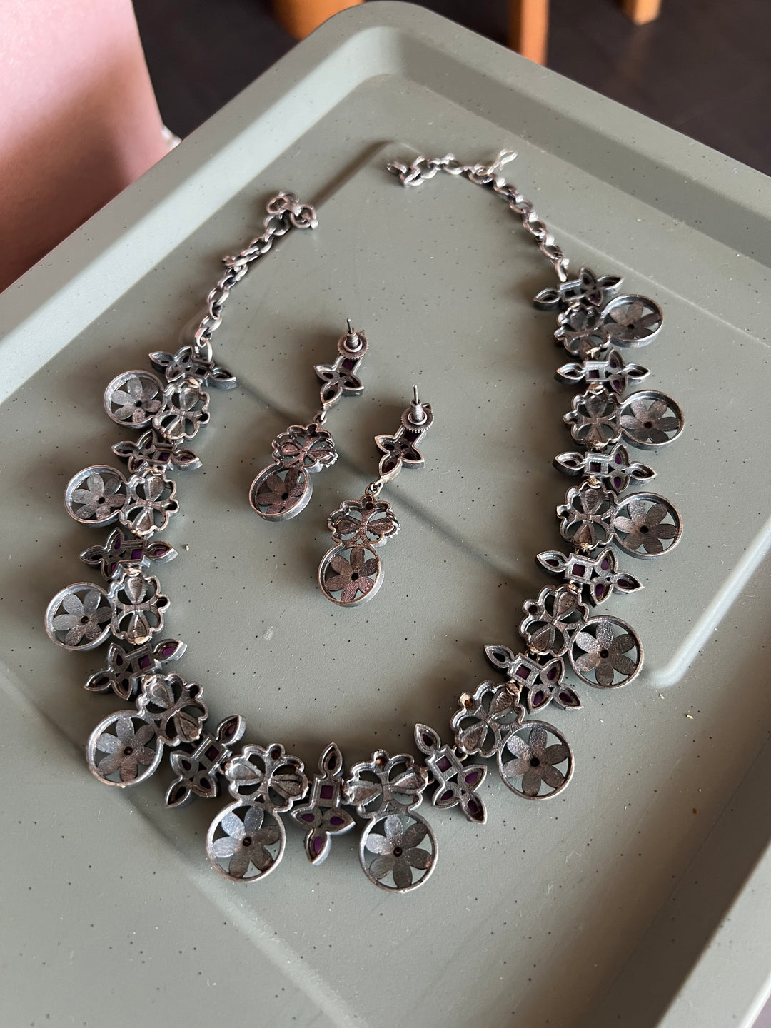 Antique Oxidized Necklace Set | Stunning Statement Jewelry