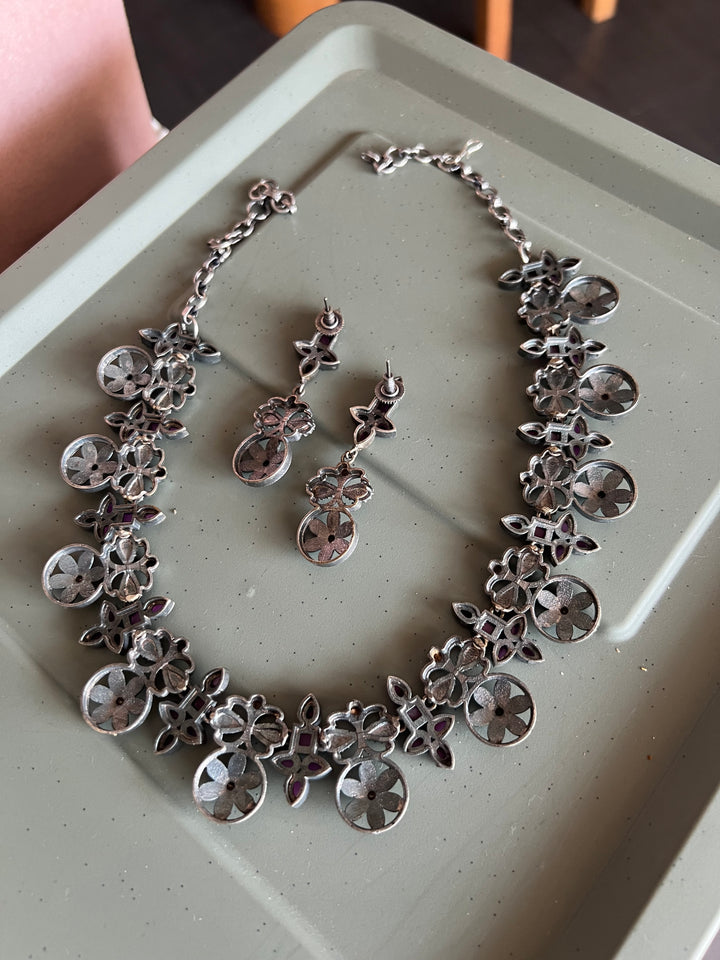 Antique Oxidized Necklace Set | Stunning Statement Jewelry
