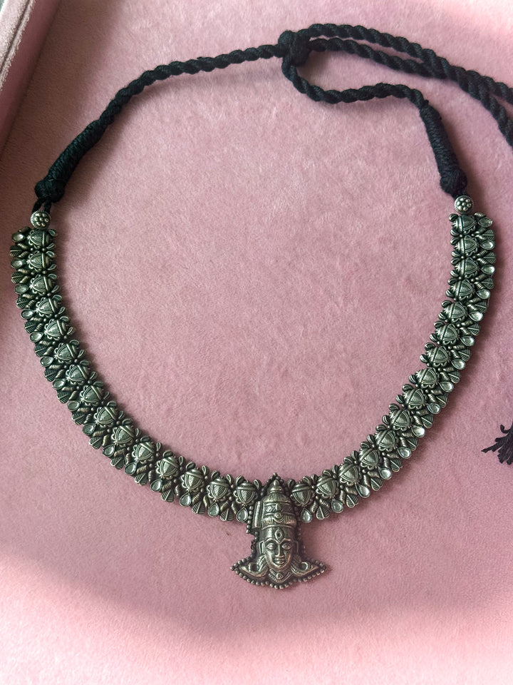 Handmade Tribal Antique Brass Statement Necklace | Adjustable Dori Artisan Jewelry