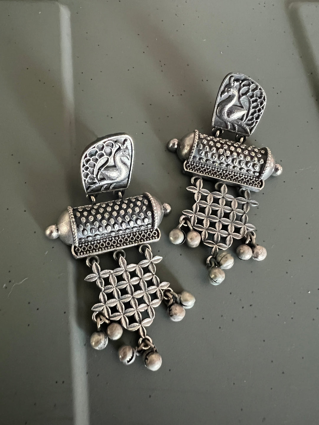 Antique Oxidized Earrings | Statement Jewelry by SHIVKA