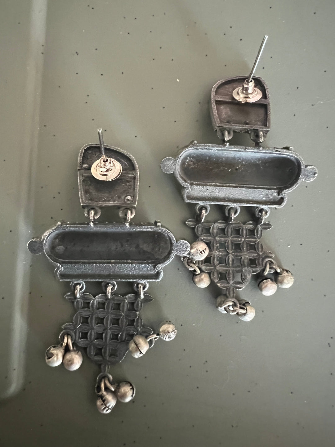 Antique Oxidized Earrings | Statement Jewelry by SHIVKA