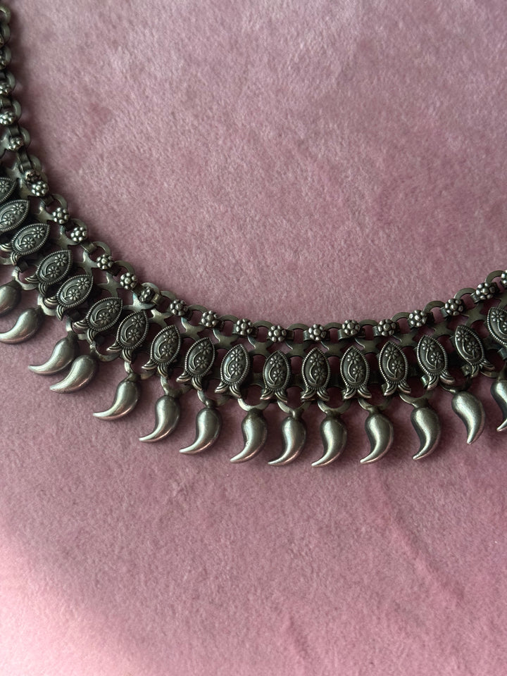 Handmade Tribal Antique Brass Statement Necklace | Adjustable Dori Artisan Jewelry