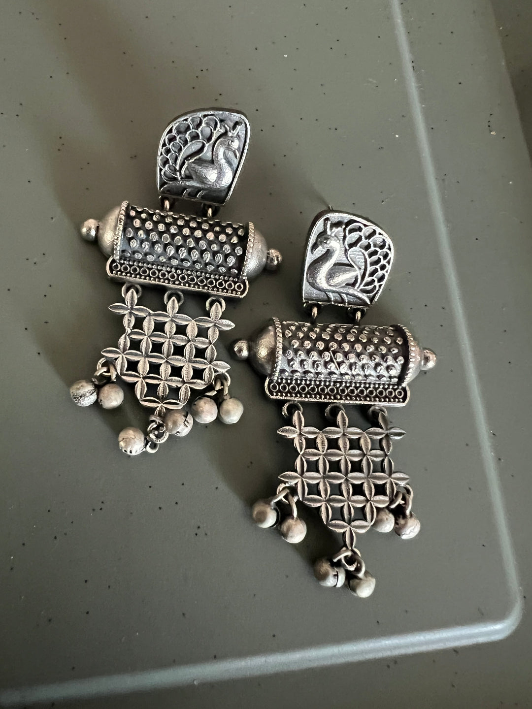 Antique Oxidized Earrings | Statement Jewelry by SHIVKA