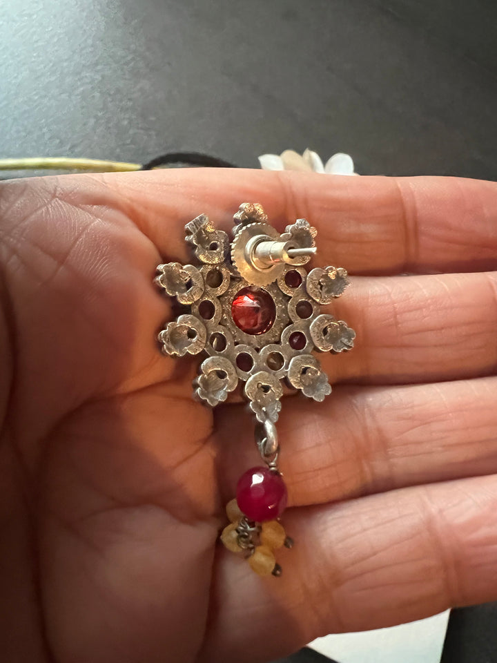 Vintage Artistic Choker with Statement Earrings