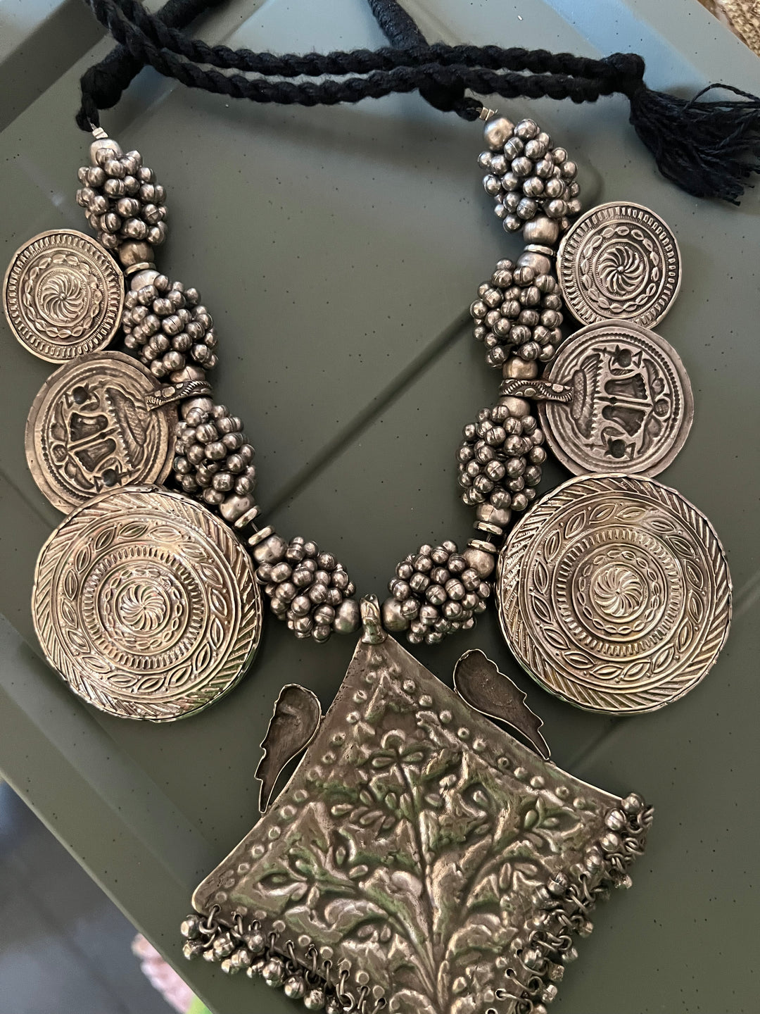 Hand painted Ghungroo Necklace | Festive Elegance by SHIVKA