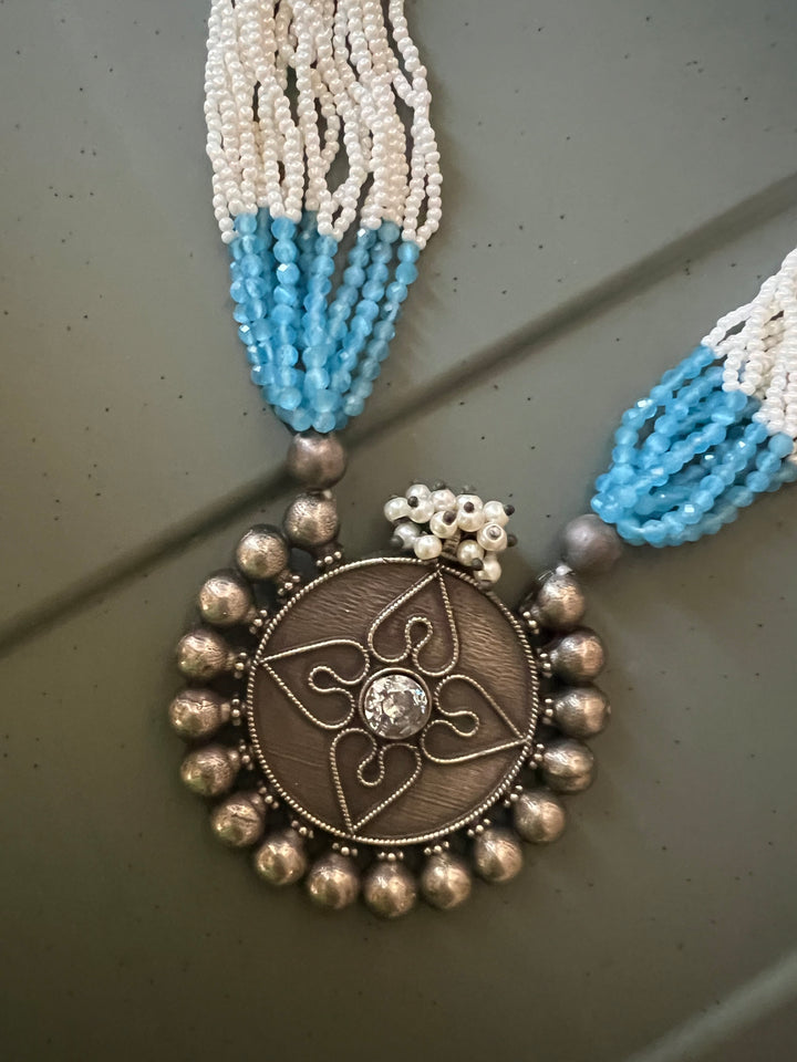 Antique Beaded Choker Necklace | Festive Elegance