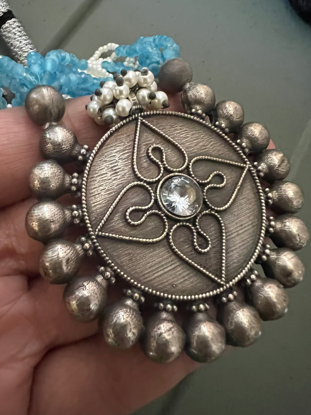 Antique Beaded Choker Necklace | Festive Elegance