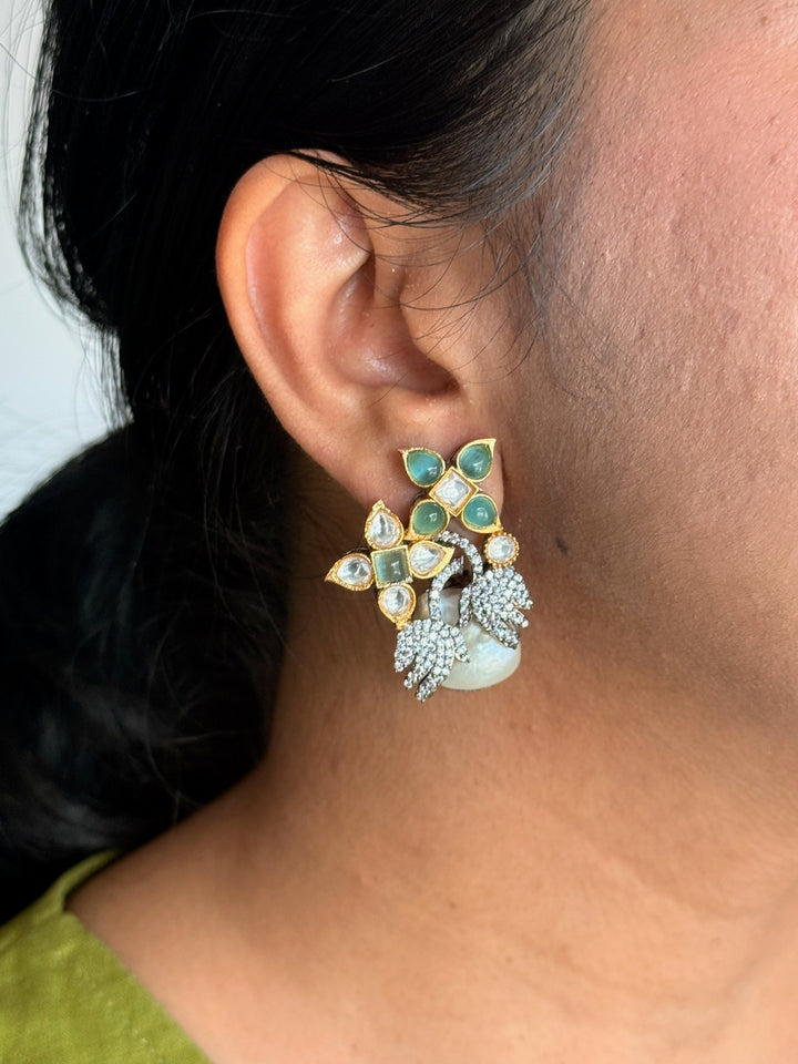 Designer Victorian Pearl Studs