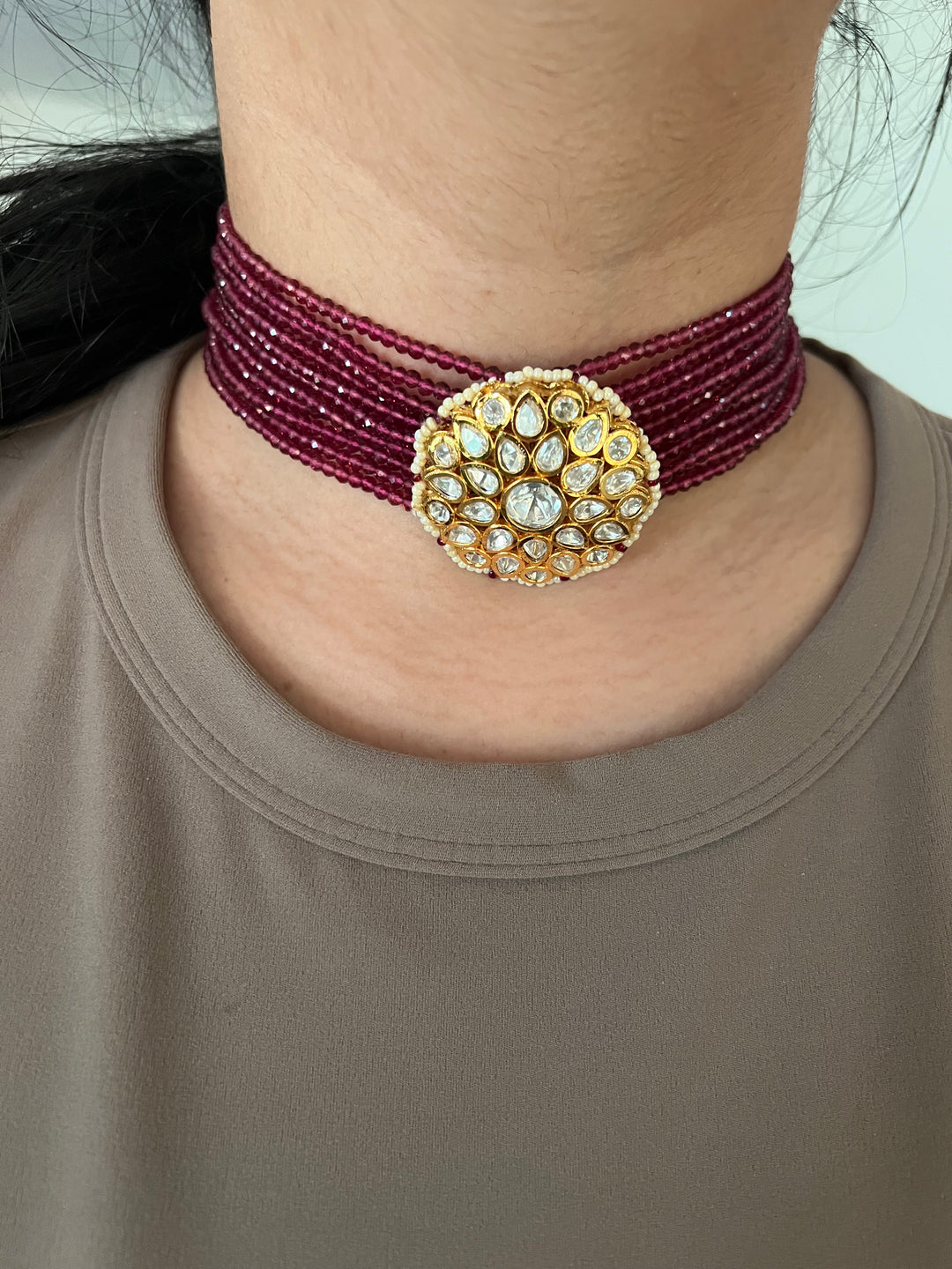 Royal Kundan Choker with Jhumki Set | Elegant Wedding Jewelry by SHIVKA