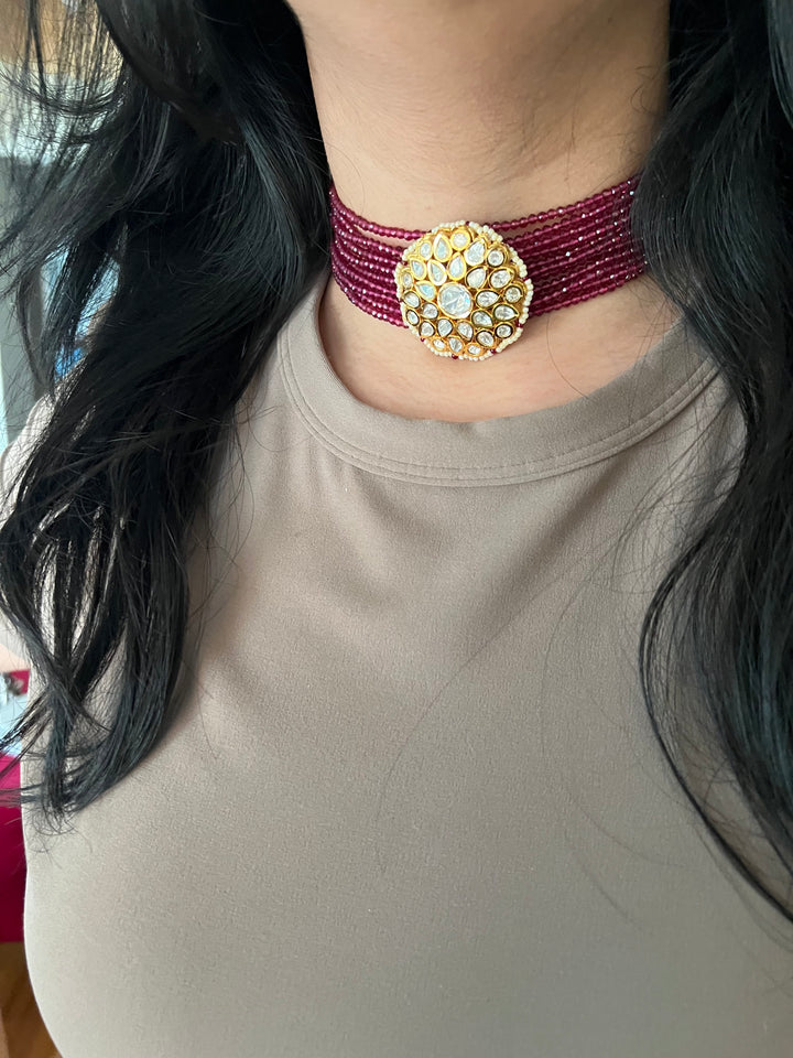 Royal Kundan Choker with Jhumki Set | Elegant Wedding Jewelry by SHIVKA