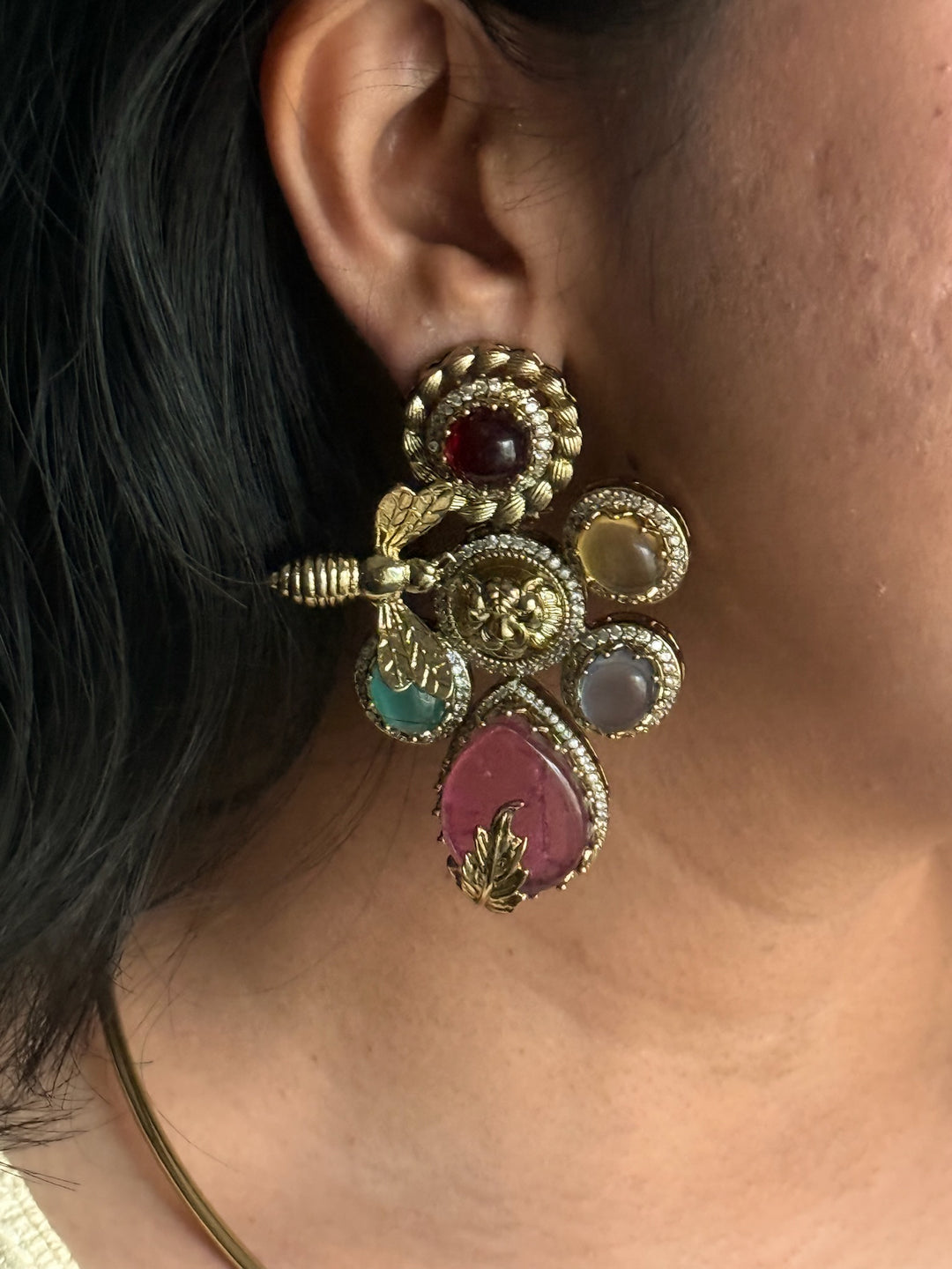 Elegant Animal Figurine Designer Necklace Set | SHIVKA | Brass, Copper & Silver | Perfect for Destination Weddings